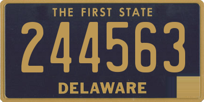 DE license plate 244563
