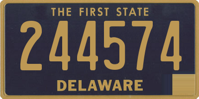 DE license plate 244574