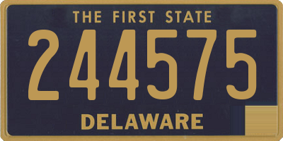 DE license plate 244575