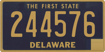 DE license plate 244576