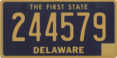 DE license plate 244579