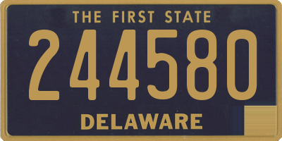 DE license plate 244580