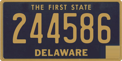 DE license plate 244586