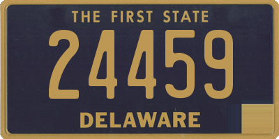 DE license plate 24459