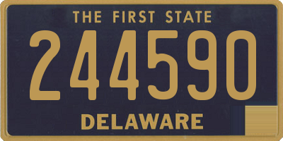 DE license plate 244590