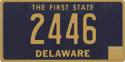 DE license plate 2446