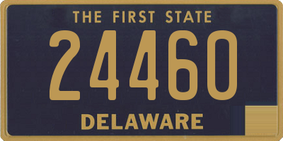 DE license plate 24460