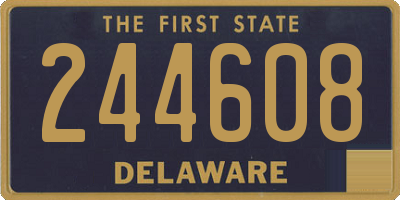 DE license plate 244608