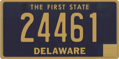 DE license plate 24461