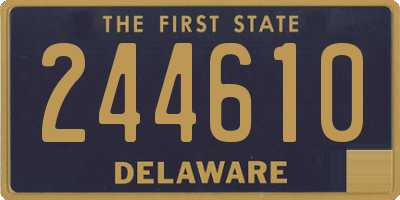 DE license plate 244610