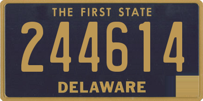 DE license plate 244614