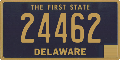 DE license plate 24462