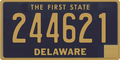 DE license plate 244621