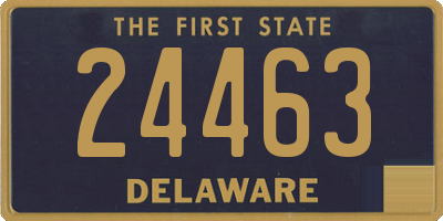 DE license plate 24463