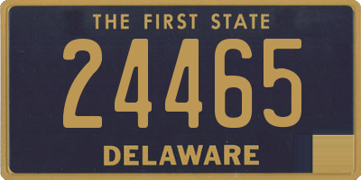 DE license plate 24465