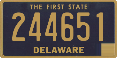DE license plate 244651