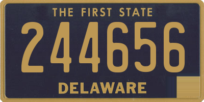 DE license plate 244656