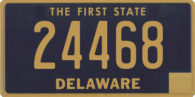 DE license plate 24468