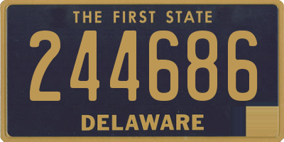 DE license plate 244686