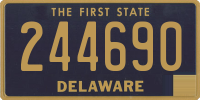 DE license plate 244690
