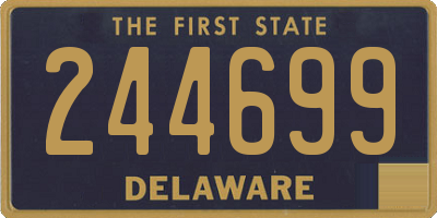 DE license plate 244699