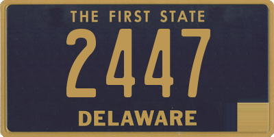 DE license plate 2447