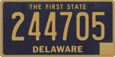 DE license plate 244705