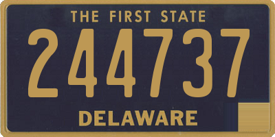 DE license plate 244737