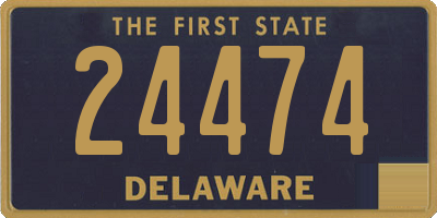 DE license plate 24474