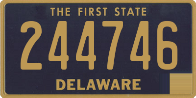 DE license plate 244746
