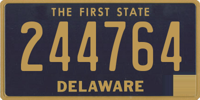 DE license plate 244764