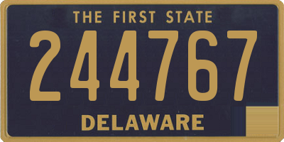 DE license plate 244767