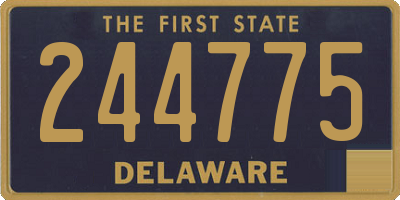 DE license plate 244775