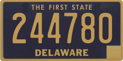 DE license plate 244780