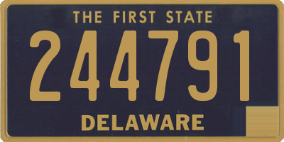 DE license plate 244791