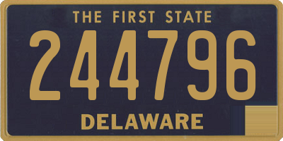 DE license plate 244796