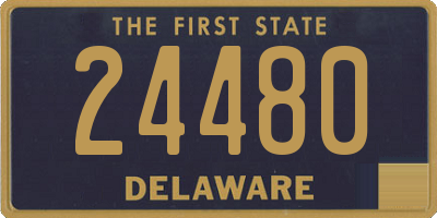 DE license plate 24480