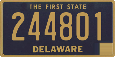 DE license plate 244801