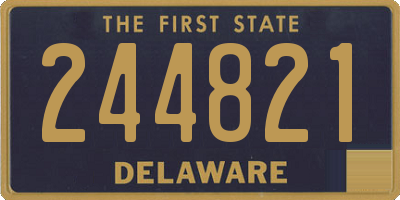 DE license plate 244821