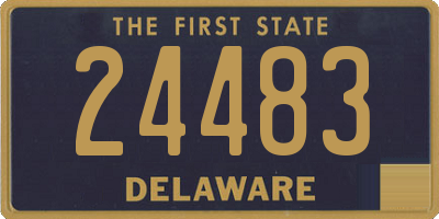 DE license plate 24483