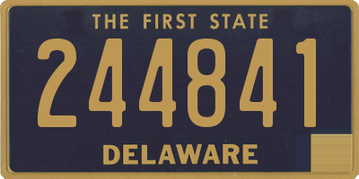 DE license plate 244841
