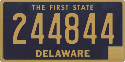 DE license plate 244844