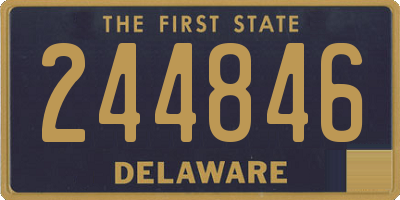 DE license plate 244846