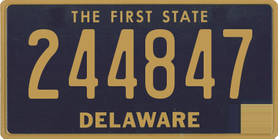 DE license plate 244847
