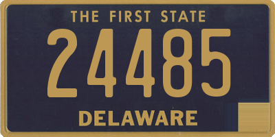 DE license plate 24485