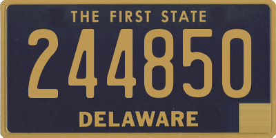 DE license plate 244850