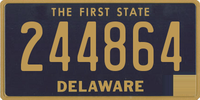 DE license plate 244864
