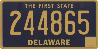 DE license plate 244865