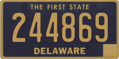 DE license plate 244869
