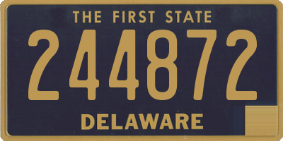 DE license plate 244872